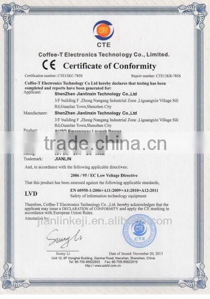 CE/ROHS/FCC approval multi-functional 12000mah automobile starting power for automobile power starting portable