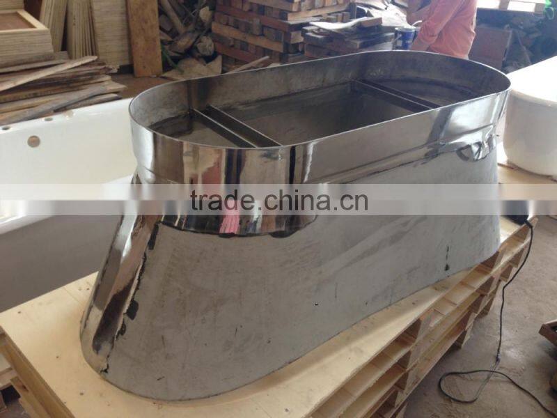 bathroom shower soaking bathing bateau cast iron bath mirror finish