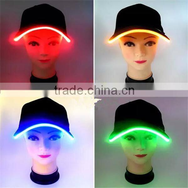 Baseball Customized Logo led light cap wholesale light caps
