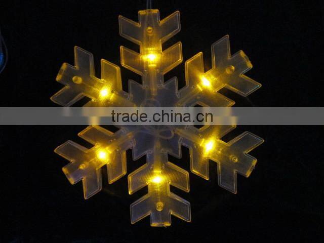 holiday colourful snowflakes shape led adornment light