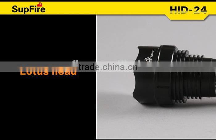 Supfire smart size powerful Xenon hunting LED Flashlight HID 24w