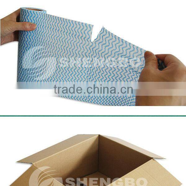 Blue Nonwoven Wine Tote Bag