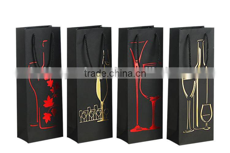 Corrugated Box Custom Design Luxury wine packaging bag in box