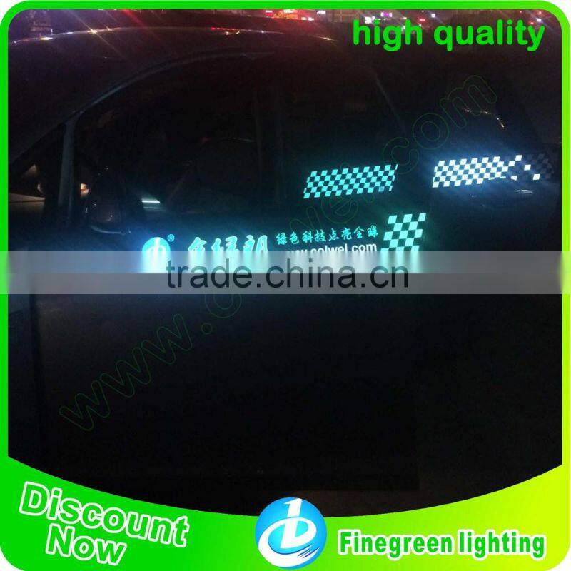 finegreen lighting outdoor car body lighting el sticker with magnetic