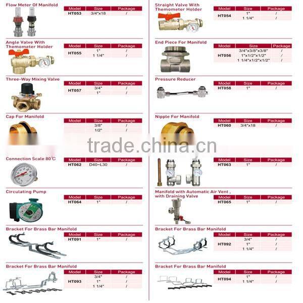 Floor Heating Water Manifold in Family Plumbing System(YZF-L102)