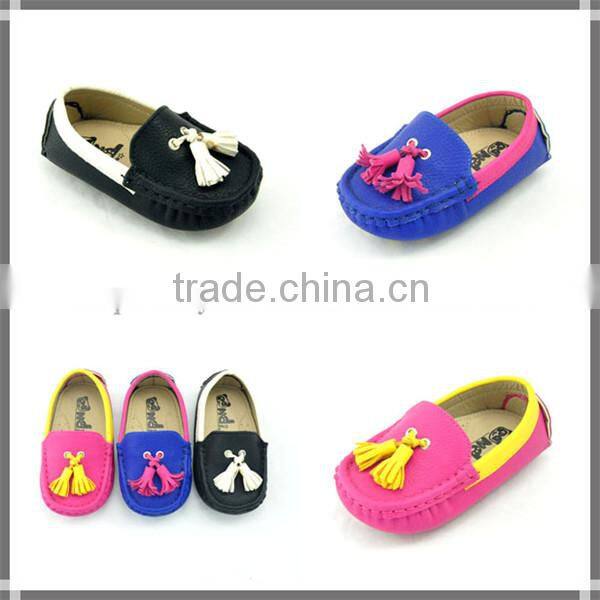 2014 Newest fashion soft sole baby moccasin shoes for girl