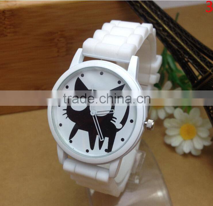 China factory cheap silicon rubber colorful watch
