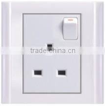 3-pin wall electrical switch socket