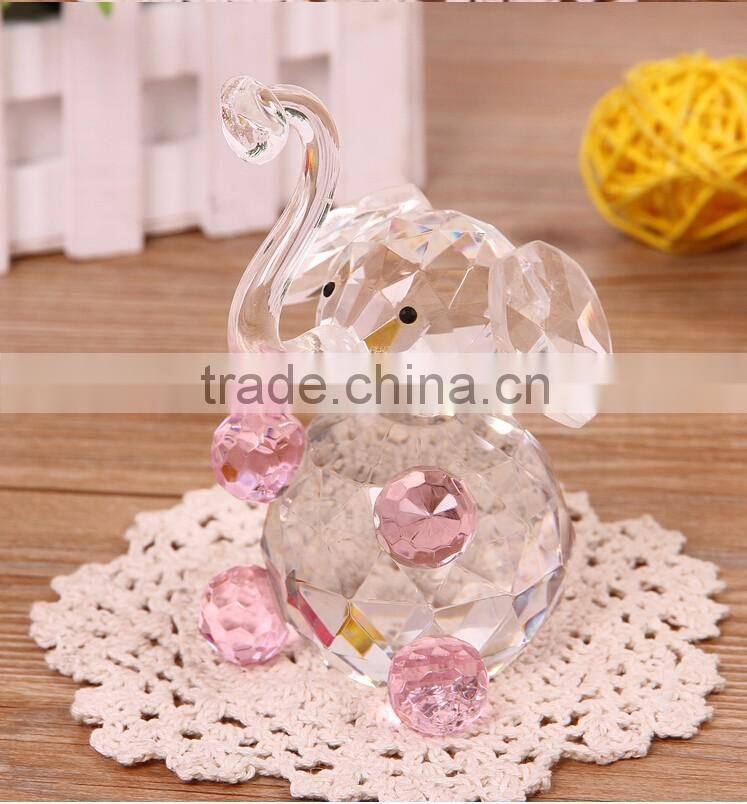 animal elephant small crystal figurines for gift