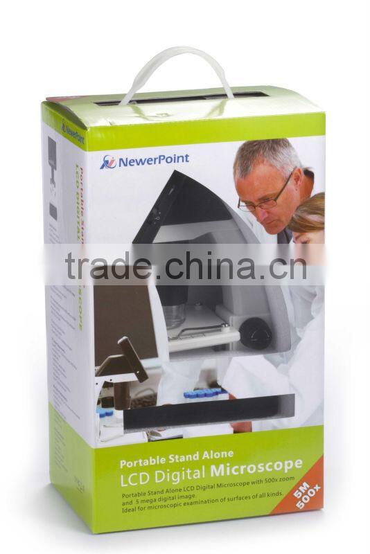 Hot sale battery powered 12M portable geological microscope with LCD screen