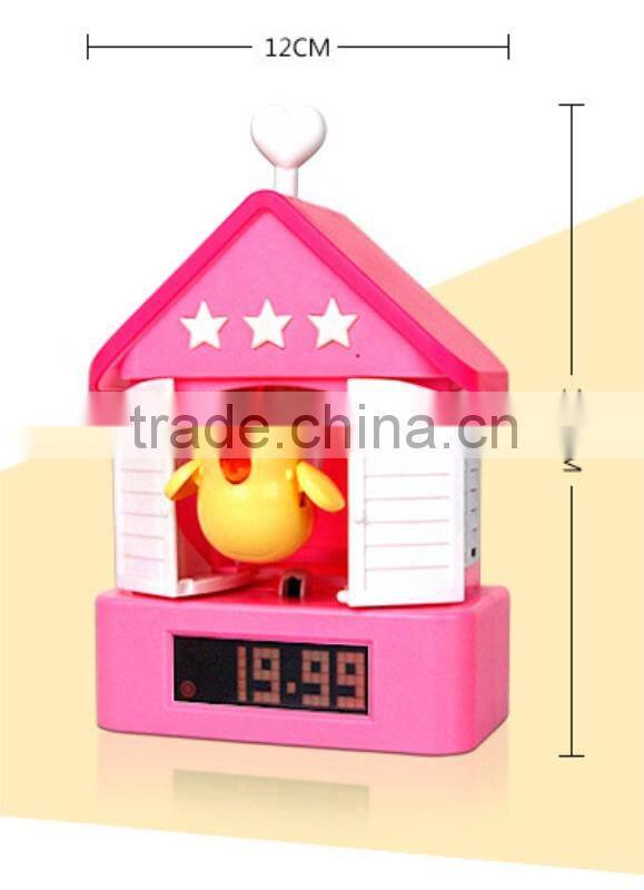Bird shape Decorative Shooting Target Gun Alarm Clock