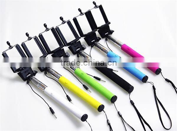 2015 Factory Price Wholesale Extendable Handheld Mobile Monopod Selfie Timer Stick Z07-7