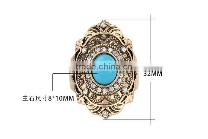 1 dollar gift for women 2016 new model fashion jewelry rhinestone gemstone ring