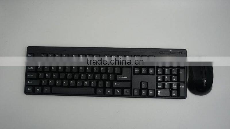 Hot sale new design 2.4G wireless mouse keyboard set