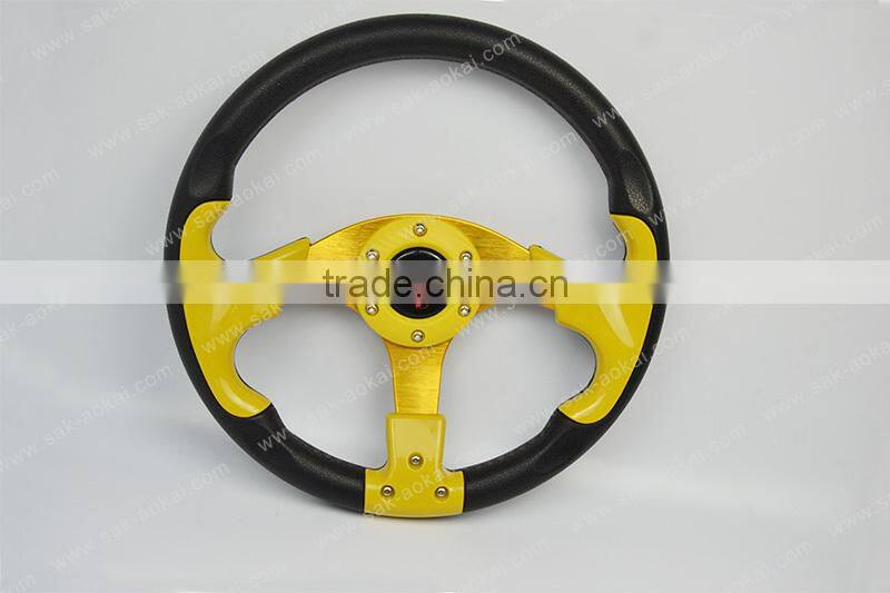 Best Quality 6 hole 320mm PU Racing Car Game Steering Wheel