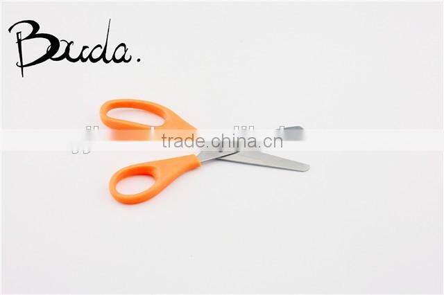 Small handle stainless steel with plastic handle children scissors BD-S1611