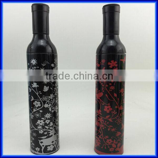 Promotional Gift wine bottle rain umbrella/uv protection wine bottle rain umbrella/ Cutom advertising wine bottle rain umbrella