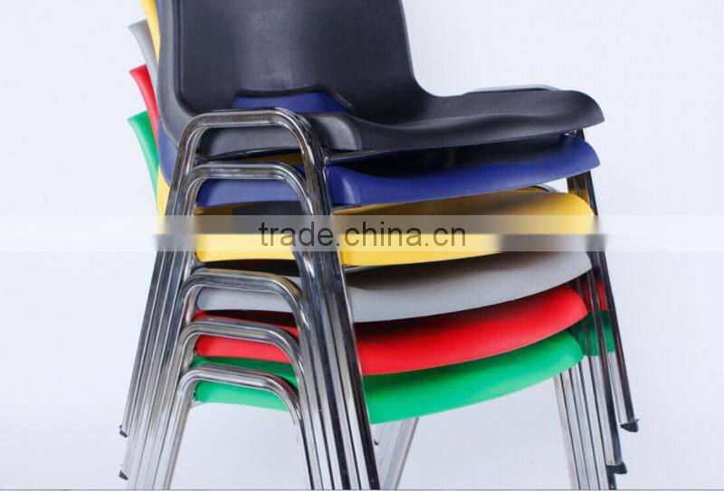 Hot Sales Primary stacking plastic School Chair with metal frame