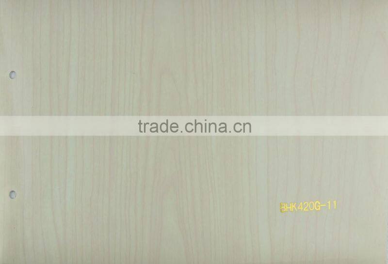 Factory Manufacture Customized wood grain pvc film for cabinet door