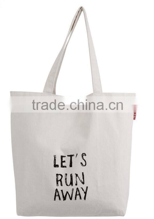 cotton shopping bag carry bag with logo ptinted