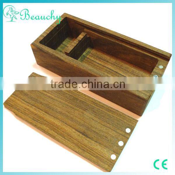 2015 Beauchy wholesale price 18650 mechanical wooden mod clone cheap wooden box mod