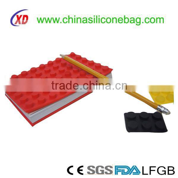 Special design cute silicone notebook cover/ silicone book cover