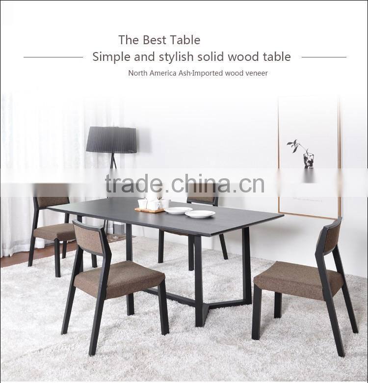 high quality modern elegant rectangle dinning table wood MDF dinning table