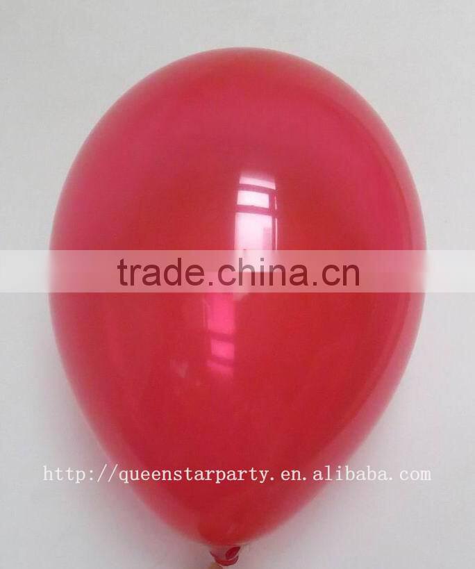 Latex helium balloon Small flat balloons standard / pastel color red