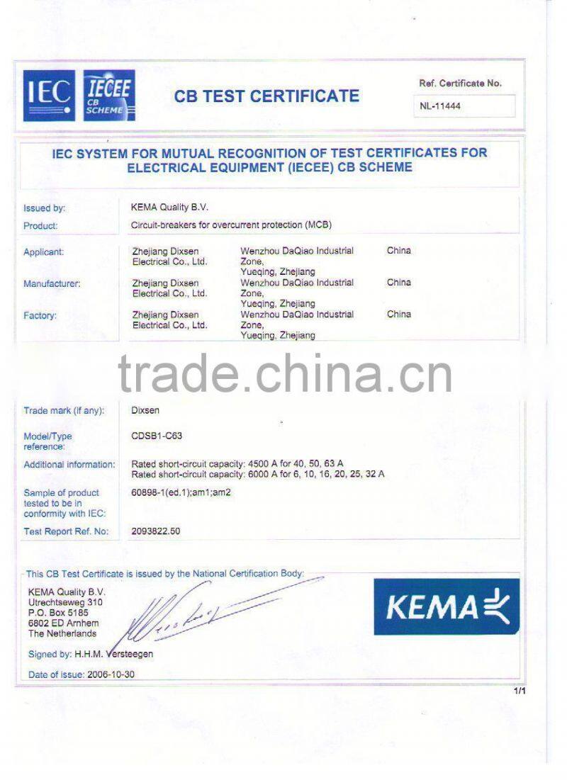 DZ47 63 Circuit Breaker 3P