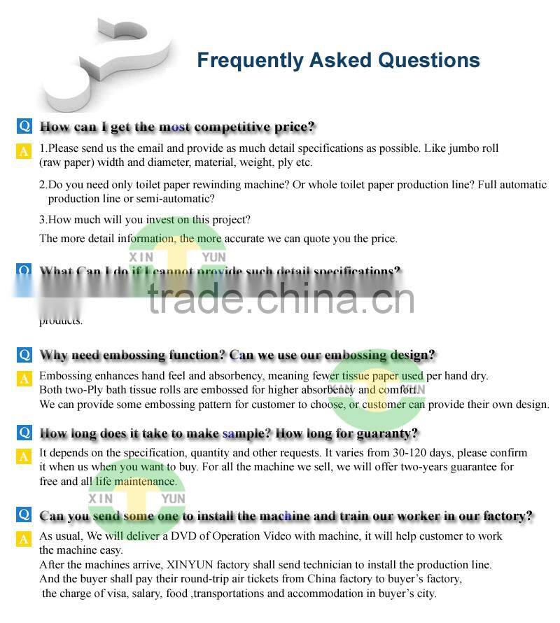 high quality equipment for embossing & folding towel paper production machine