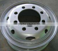 7.5-20 trailer wheel, tube steel wheel, wheel with10.00-20 tyre for heavy truck