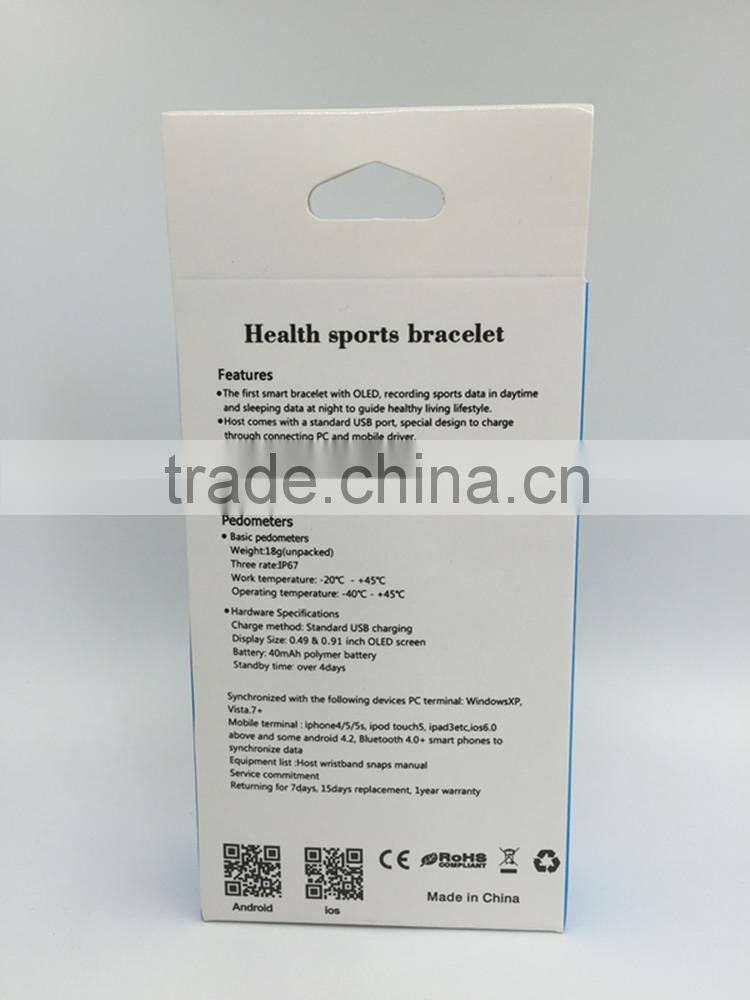Top Selling Bluetooth Smart Bracelet With Fitness Tracker And Heart Rate Bracelet Intelling Fitbit
