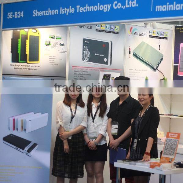 outdoor high capacity solar power bank 30000mah