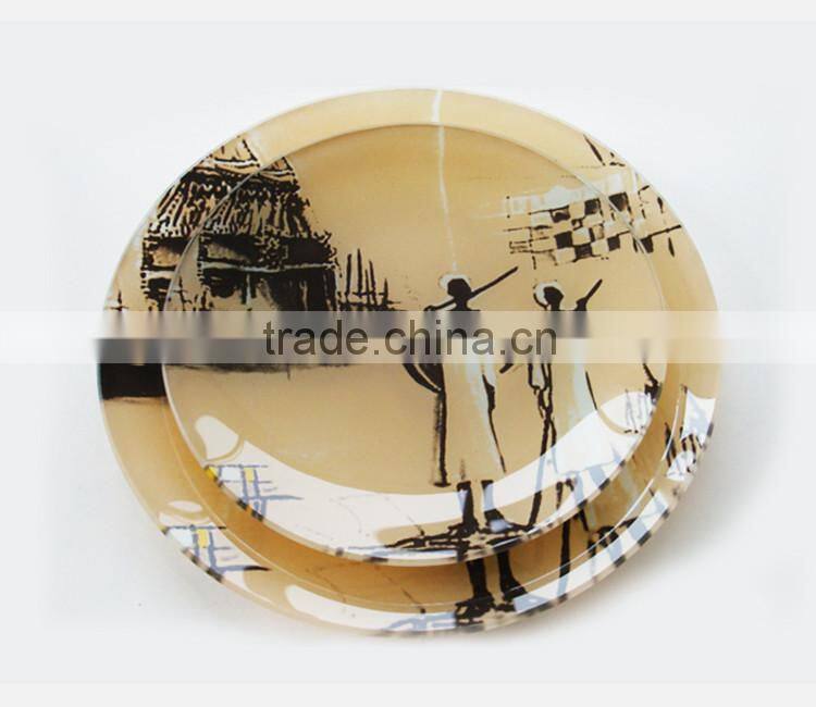 round glass dinner set