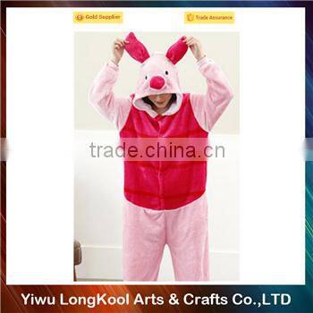 High quality hot sale animal cosplay costume pink pig christmas costume