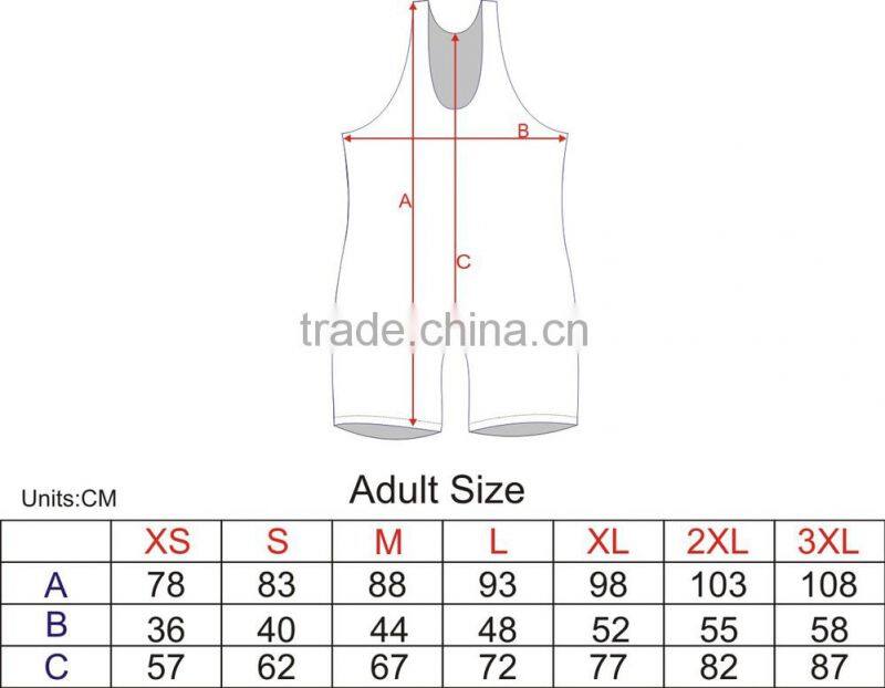 oem youth sublimated wrestling singlets for men