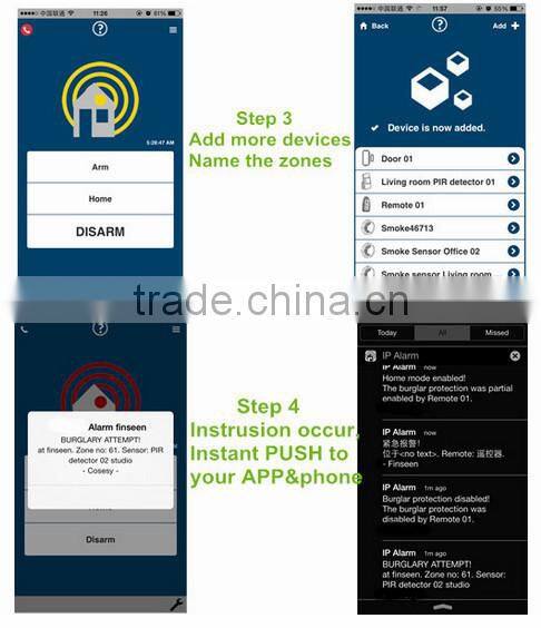 Smart home Technology IP Cloud Alarm Security System