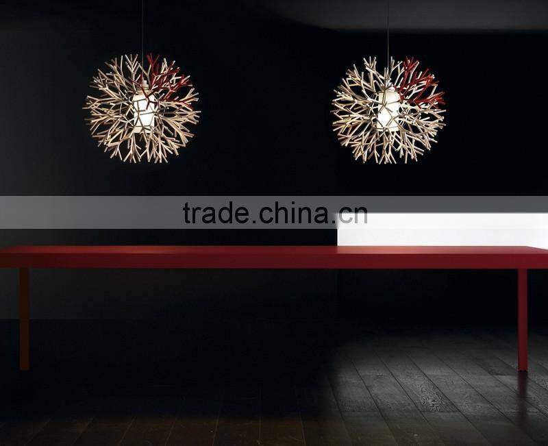 white, red, black resin restaurant lights