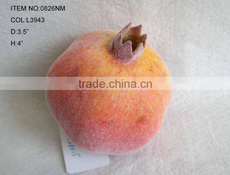 decorative artificial foam pomegranate fruits 3.5"*4" with emulation sugar for havest home decoration