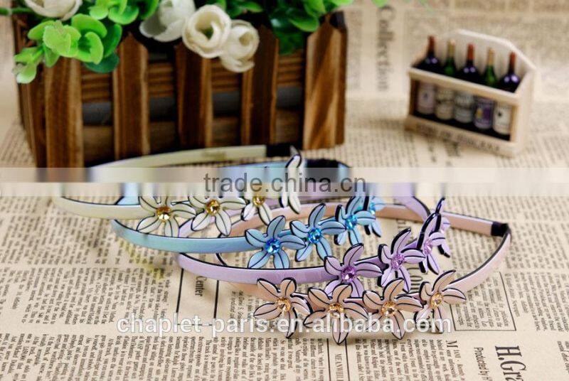 fashion cellulose acetate flowers hairbands