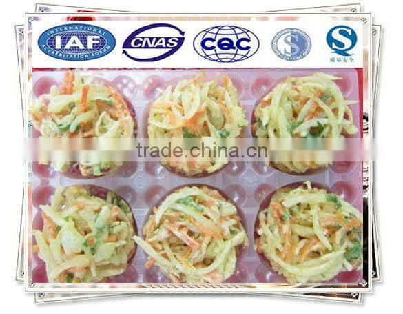 Frozen fried vegetable cake