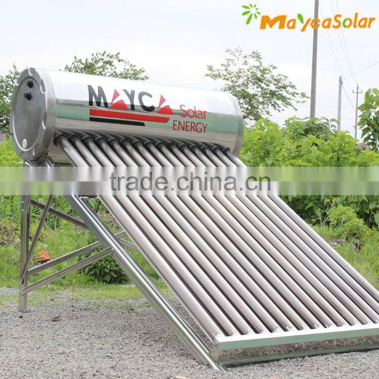 non pressure solar hot water heater with assistant tank