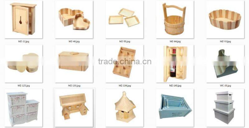 High quality empty wooden wine gift boxes