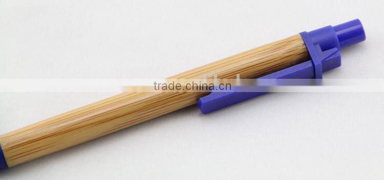 wonderful wooden ball pen with plastic clips for promotion gift