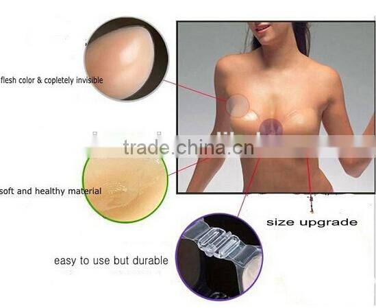 Push up silicone bra sexy adhesive backless invisible silicone bra