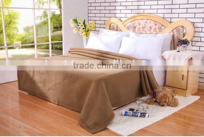 Hot Selling Hotel or Home Used Wool Blanket Wholesale Hotel Collection Blanket