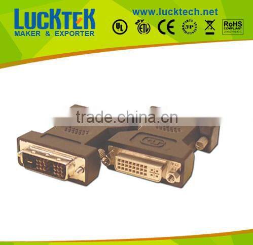 Hot sell !! Adapter DVI 18+1 F/F,golden plated.
