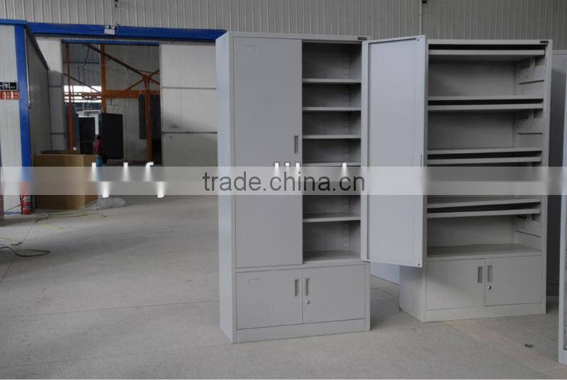 KFY-CB-11 Light gray 4-Door Office Steel Cupboard Price
