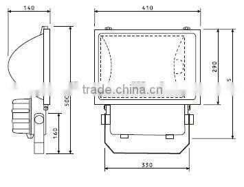YQFL326 400W metal halide floodlight fixture/metal halide light