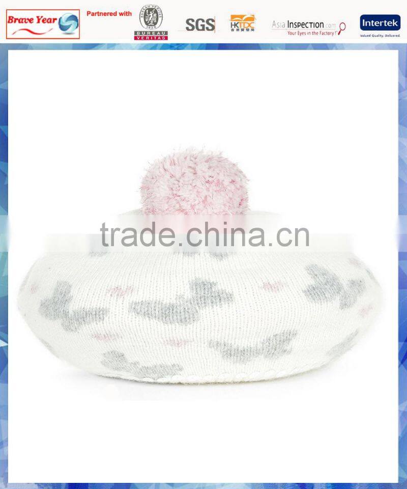 butterfly and heart knit beret hat pattern /beret hats for children/beret hats
